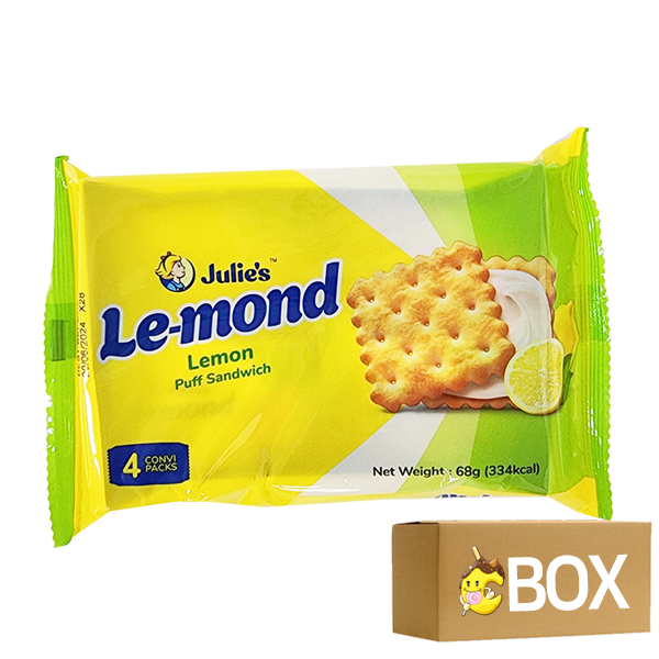 줄리스 르몽드 레몬맛 샌드위치 85g x 24개 1박스
